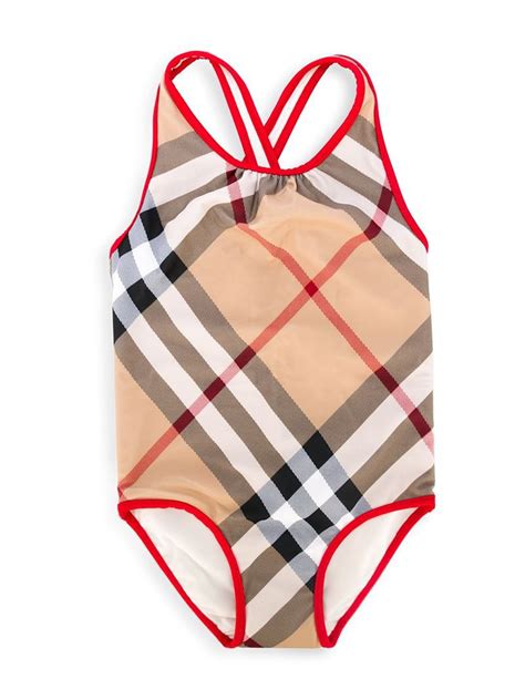 toddler burberry bathing suit|Check Swimsuit in Sand .